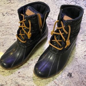Sperry boots in black size 9.